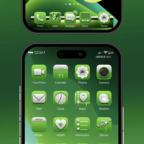 GreenLit Jailbreak theme for iOS 9 - 14.8.1