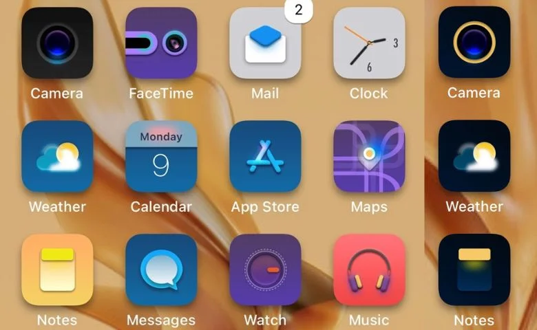 Download Neon Color app icons (Jailbreak)