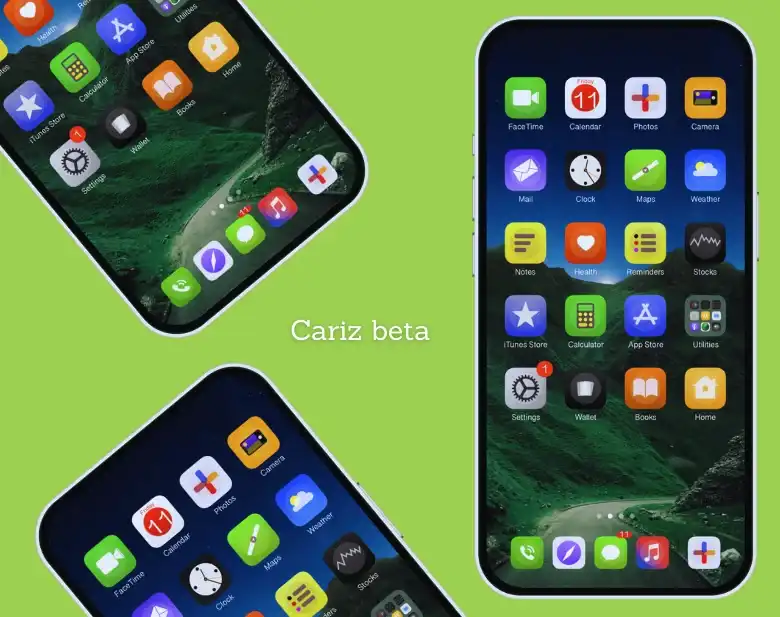 Cariz Beta SnowBoard Theme for iOS 14