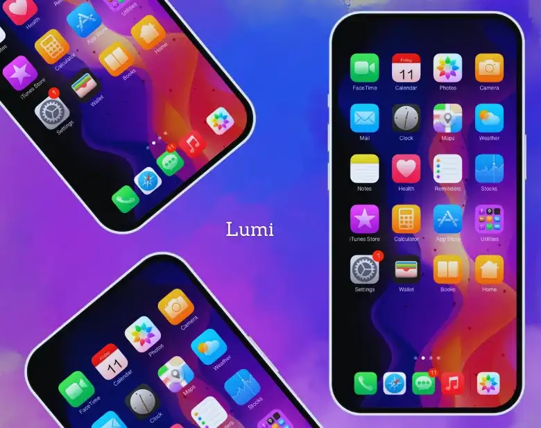 Lumi SnowBoard Theme for iOS 14