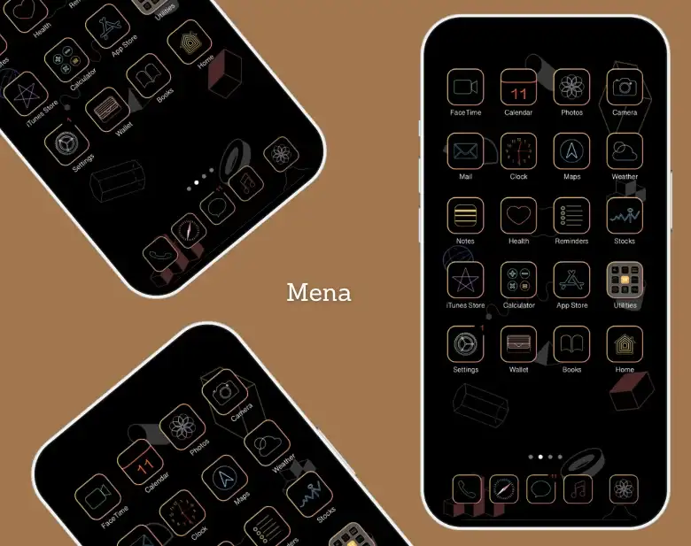 Mena SnowBoard Theme for iOS 14